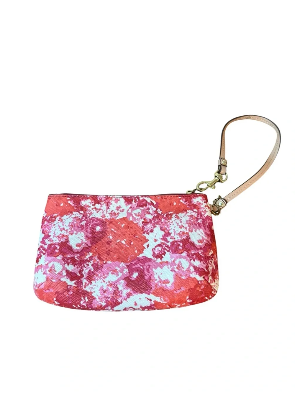 Coach Peyton Floral Paint Abstract Wristlet